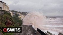 Storm Ciaran: Strong winds and large waves seen in Portland