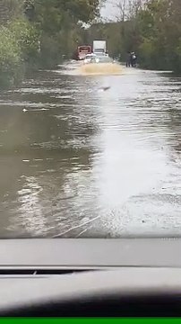 Storm Ciaran flooding in Brockenhurst