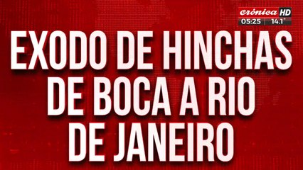 Éxodo de hinchas de Boca: salen 21 vuelos a Río de Janeiro