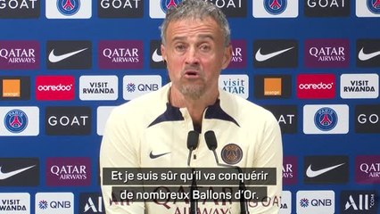PSG - Enrique : "Mbappé ? Je suis sûr qu'il va conquérir de nombreux Ballons d'Or"