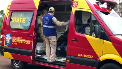 Homem é socorrido com corte na boca após tentativa de arrombamento a USF