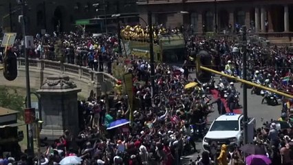 ЮАР: звезды регби возвратились на родину с Кубком мира