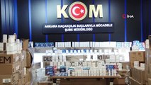 Ankara'da Ele Geçirilen 4 Milyon 250 Bin Lira Değerindeki Kaçak Kozmetik Ürün Sergilendi