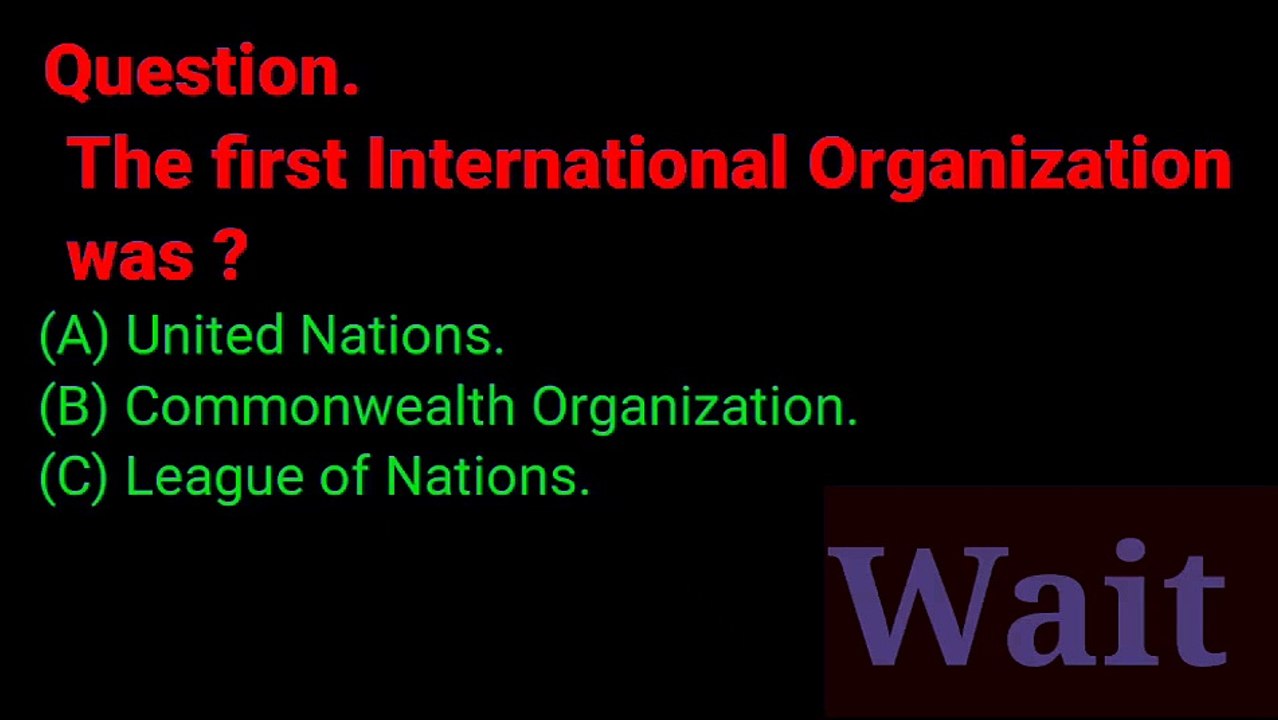 knowledge and information about International Organization