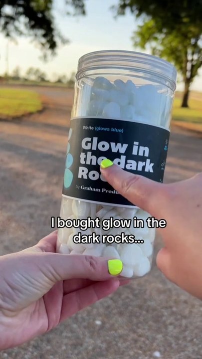 Glow in the dark rocks! #glowinthedarkrocks #amazonhomefaves #homefaves #kortneyandkarlee - Made with Clipchamp (1)