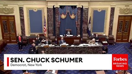 Chuck Schumer Responds To Tuberville's Hours-Long Block Of Military Promotions Last Night