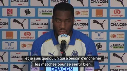 OM - Kondogbia : "Je suis quelqu’un qui a besoin d'enchaîner les matches pour se sentir bien"