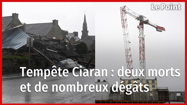 Tempête Ciaran : deux morts et de nombreux dégâts