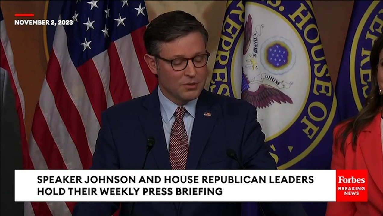 Speaker Johnson Slams 'Disturbing' Calls For Ceasefire In Israel-Hamas War From Some Democrats