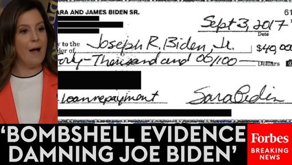 Elise Stefanik Rips Biden Over Just-Discovered $40,000 Check He Received From Sister-In-Law