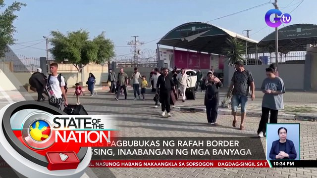 Muling pagbubukas ng Rafah border crossing, inaabangan ng mga banyaga | SONA