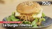 Le burger gourmand aux rillettes Le Porc Français  | 750g