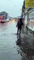 Storm Ciarán: Video shows major flooding on Worthing road