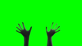 Ghost Scary Hands Green screen Background Overlay Effects HD video