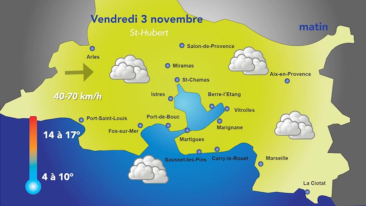 Météo de ce vendredi 3 novembre : sortez couverts!