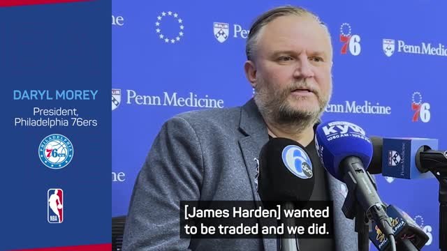76ers president Morey moving on from Harden exit