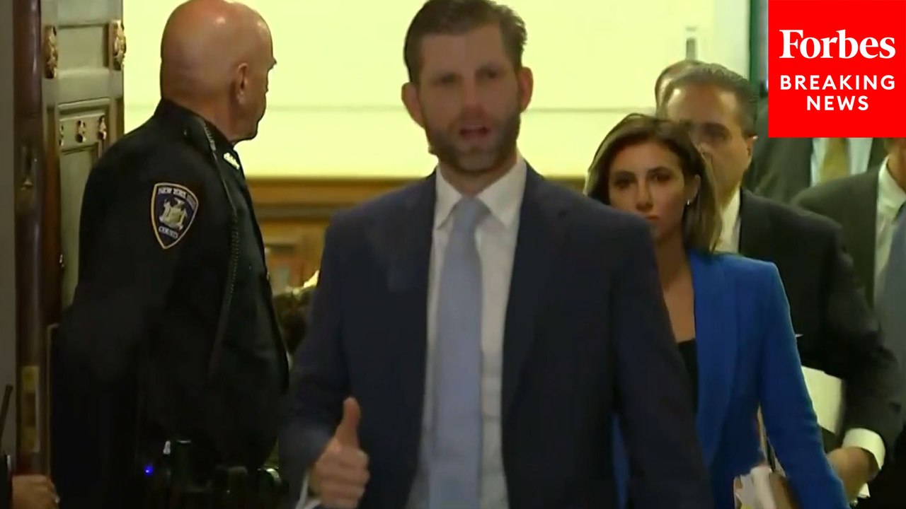 BREAKING NEWS: Eric Trump Tells Reporters, 'It's Going Well' After Testifying During NYC Fraud Trial