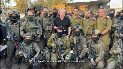 Israele, Netanyahu: "L'operazione e' al culmine, non ci fermeremo"
