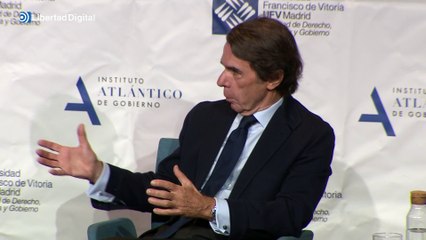 Aznar, demoledor contra Sánchez: "Es un peligro para la democracia constitucional"