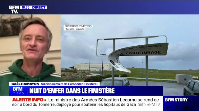 Tempête Ciarán: On n'avait pas connu un tel phénomène à Porspoder , témoigne l'adjoint au maire de la commune finistérienne, Gaël Hamayon