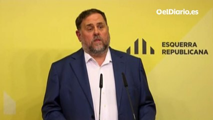 Junqueras, tras el acuerdo entre ERC y PSOE para la investidura de Sánchez: "Hoy gana Catalunya"
