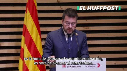 Aragonès: "Una vez lograda la amnistía, es hora de avanzar a la autodeterminación"