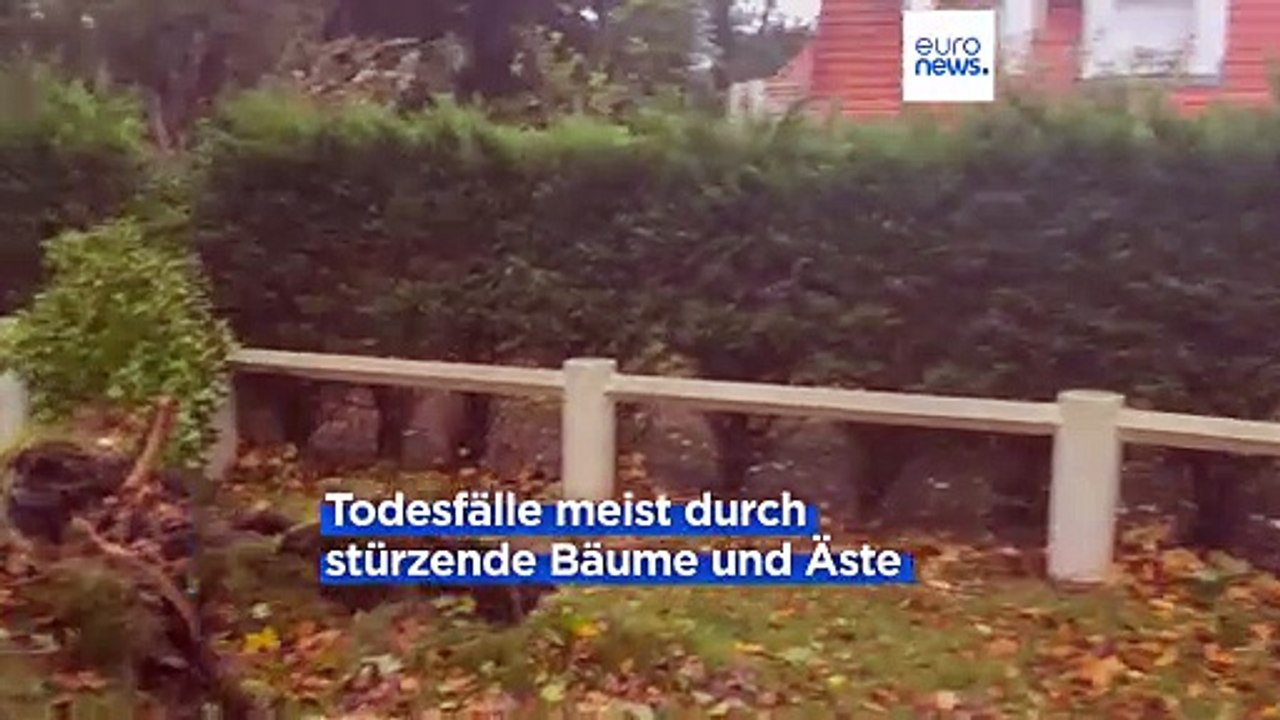 Mindestens sieben Tote in Westeuropa durch Sturm 'Ciaran'