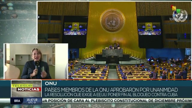 Comunidad internacional ratifica condena a bloqueo económico contra Cuba