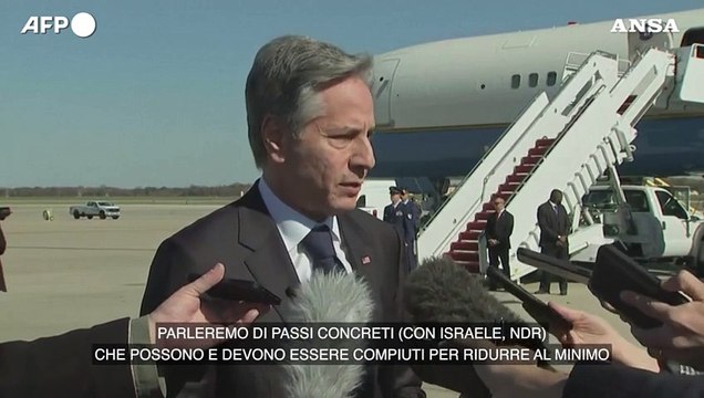 Medio Oriente, Blinken: Gli Stati Uniti sono determinati a scoraggiare l'escalation