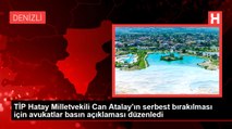 TİP Hatay Milletvekili Can Atalay'ın serbest bırakılması için avukatlar basın açıklaması düzenledi