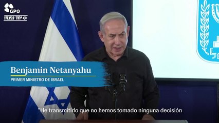 Netanyahu: "Estamos en el núcleo de la operación, nada nos detendrá"