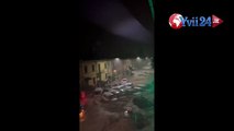 02.11.23 Un violento nubifragio ha colpito in queste ore la Toscana in particolare la città di Prato
