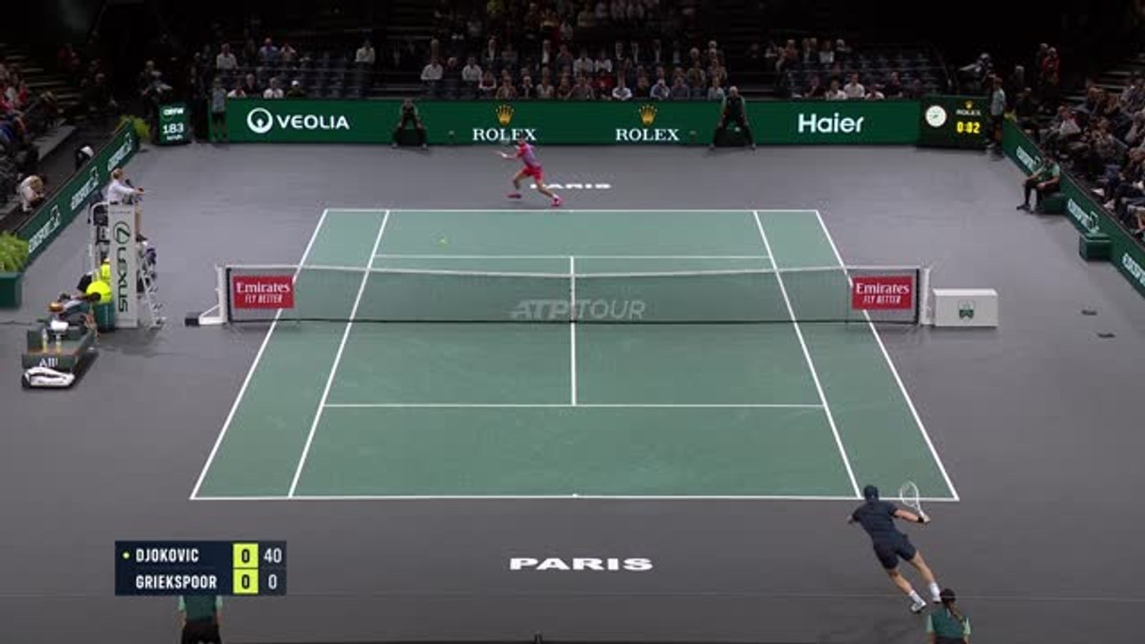 Rolex Paris Masters - Djokovic qualifié pour les quarts ! - Vidéo  Dailymotion