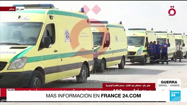 Huir de la guerra en Gaza, una posibilidad para extranjeros y algunos heridos graves