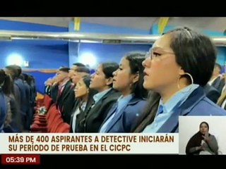 Más de 400 aspirantes a detective iniciaron su período de prueba en el CICPC