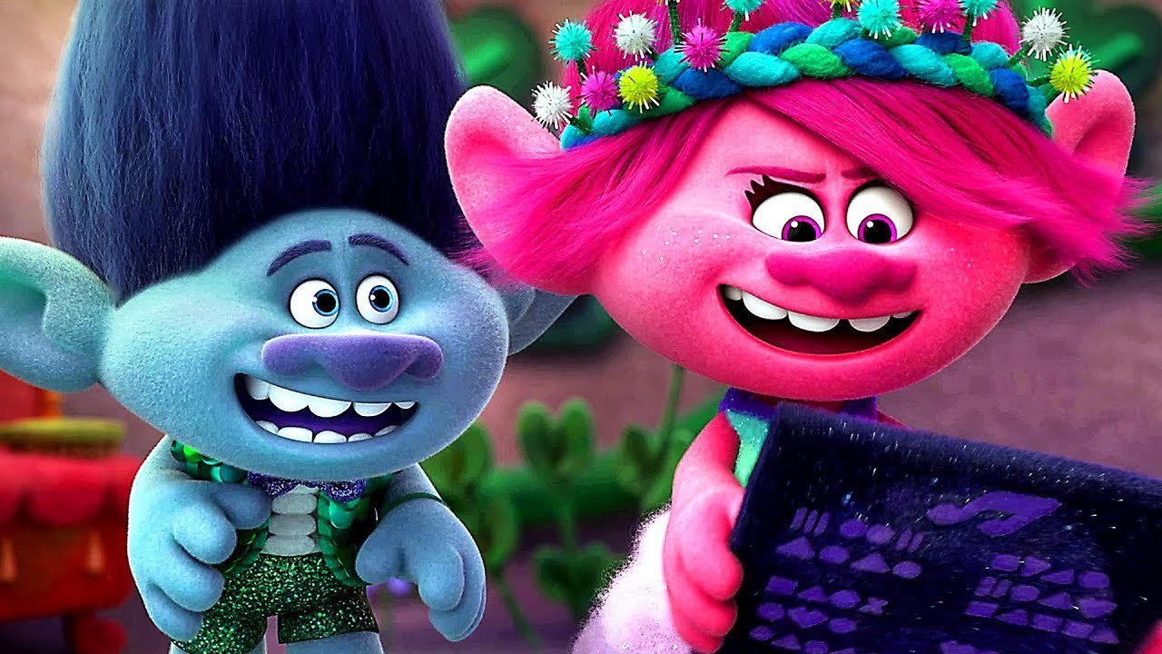 LES TROLLS 3 "Poppy se moque de la coupe de Branch" Extrait VF