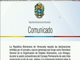 Venezuela repudia declaraciones de Luis Almagro sobre Guayana Esequiba