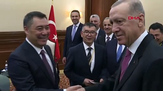 Cumhurbaşkanı Erdoğan, Kırgızistan Cumhurbaşkanı Caparov ile görüştü