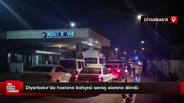 Diyarbakır'da hastane bahçesi savaş alanına döndü