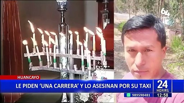Huancayo: Falsos pasajeros asesinan a taxista para robar su vehículo