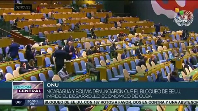 Cuba obtiene una victoria rotunda en la votación por el fin del bloqueo de EE.UU.