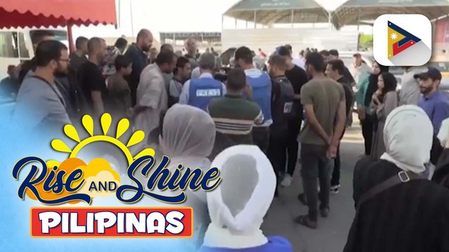 Dalawang Pinoy na miyembro ng int'l organization, nakatawid na sa Rafah border patungong Egypt