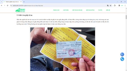 Kinh nghiệm mua xe ô tô cũ: Làm thế nào để tránh xe đã từng làm taxi?