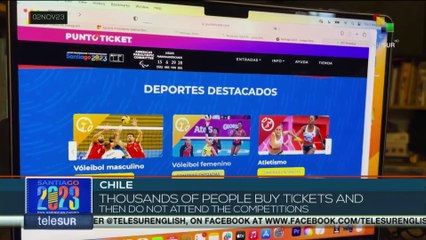 In Chile continues the controversy over tickets for the Pan American Games