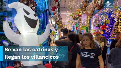 Despiden a los difuntos y llega Santa y los renos