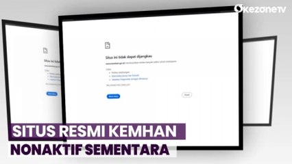 Situs Resmi Kemhan Nonaktif Sementara untuk Dalami Dugaan Peretasan