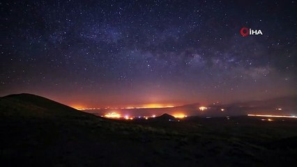 Göller diyarı Bitlis'in yıldızlarla bütünleşmesi doğaseverleri mest ediyor