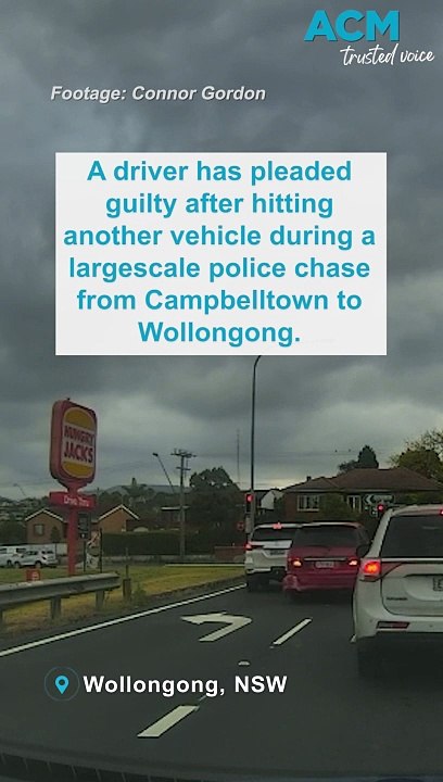 Driver pleads guilty after hitting third-party during police chase