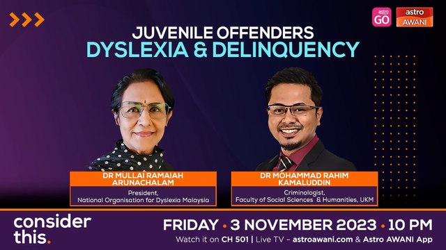 Consider This: Juvenile Offenders — A Link Between Dyslexia & Delinquency?