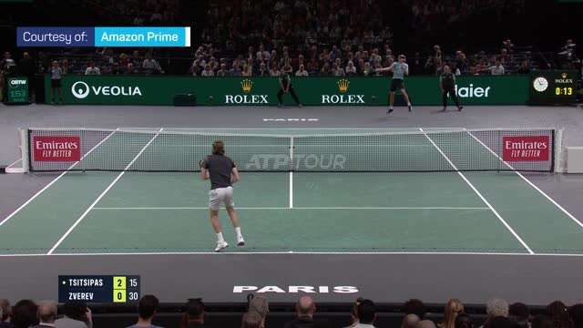 Tsitsipas powers past Zverev in Paris